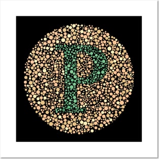 Letter P Ishihara Test Posters and Art